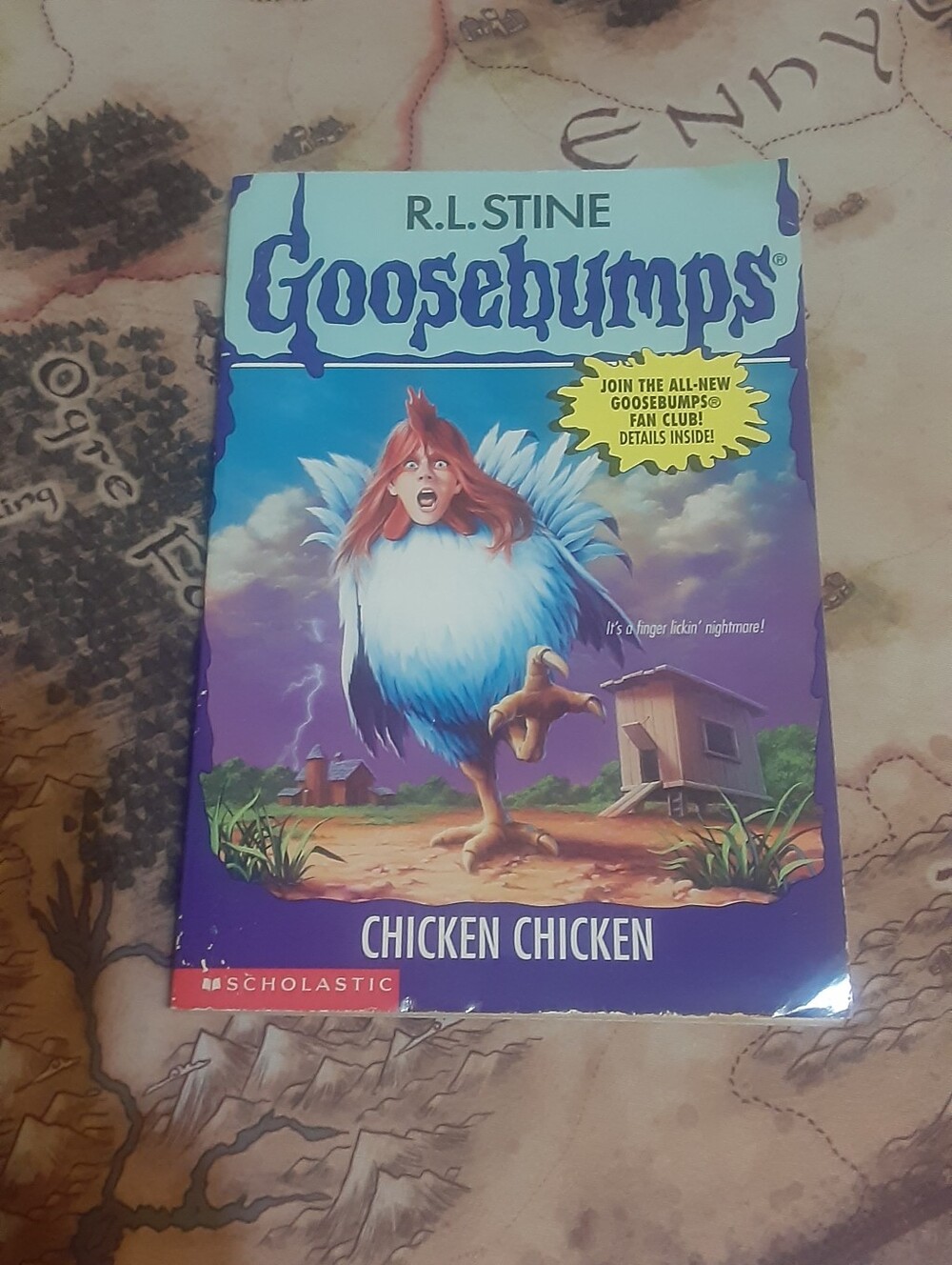 Goosebumps Chicken Chicken book 53 by R.L. Stine 1st printing.  Some pages have